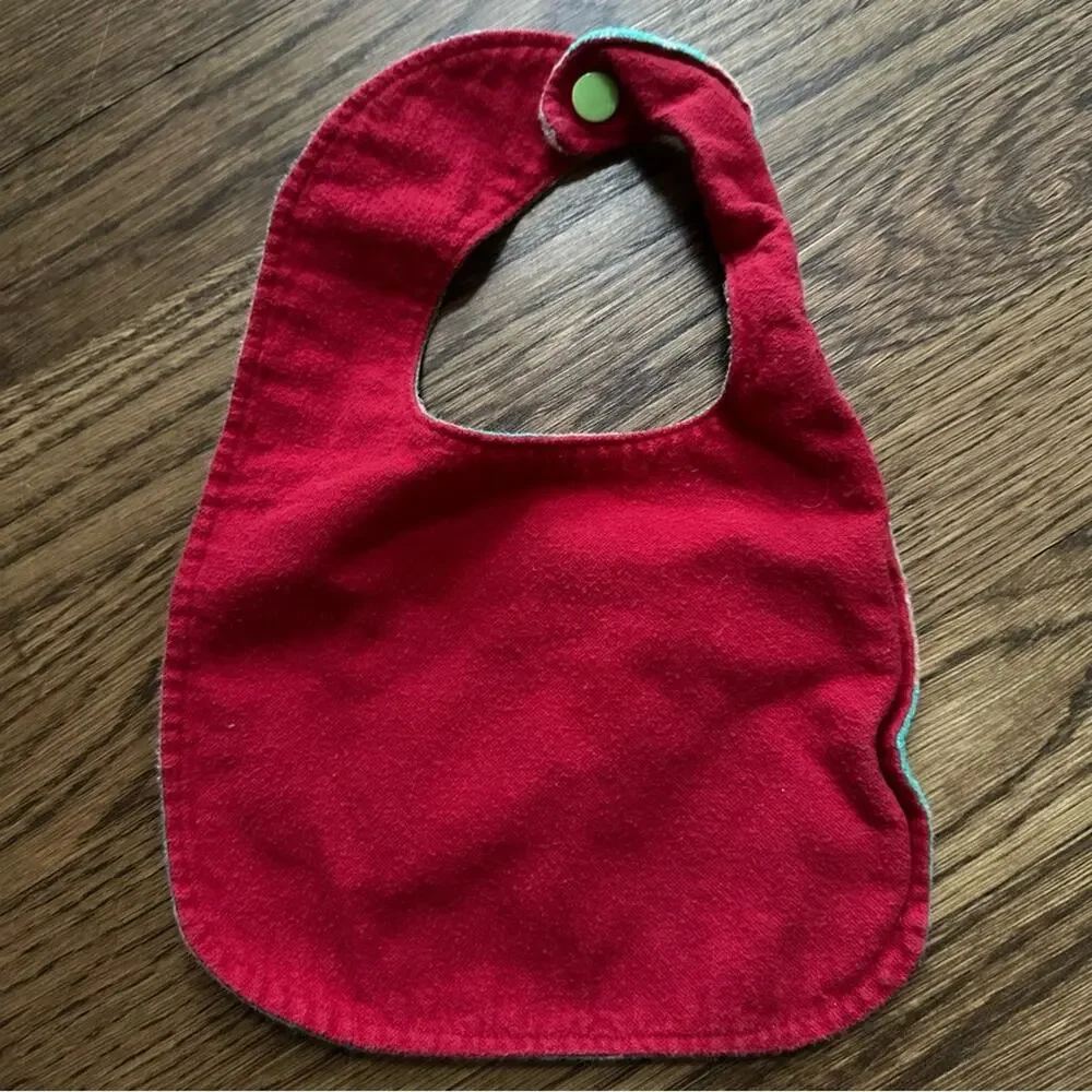 Flannel bibs - winter/holiday/Christmas (set of 6)